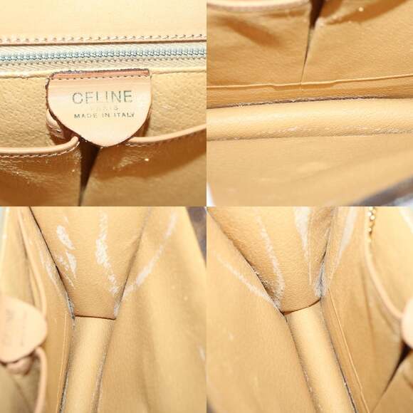 CELINE Macadam Canvas Hand Bag Pvc Brown - Picture 11 of 12